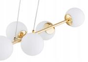 Lampa-Wiszaca-Sufitowa-Zyrandol-Biale-Kule-LED-E27-Złota.jpg
