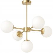 Lampa-wiszaca-sufitowa-zlota-zyrandol-biale-kule-5xe27-IP20.jpg