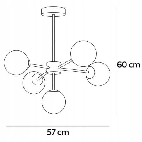 Lampa-wiszaca-sufitowa-zlota-zyrandol-biale-kule-5xe27-IP20-2.jpg