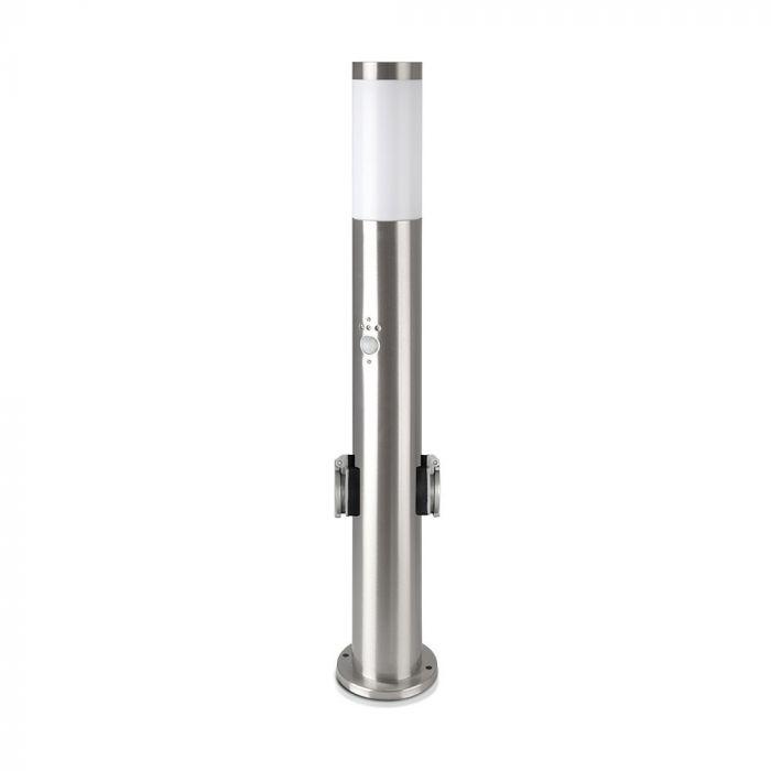 Lampa-ogrodowa-stojąca-60cm-2-gniazda-230V-czujnik-ruchu-zmierzchu-Inox-Srebrna-IP44.jpg