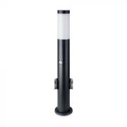 Lampa-ogrodowa-stojąca-60cm-2-gniazda-230V-czujnik-ruchu-zmierzchu-Inox-Czarna-IP44-1.jpg