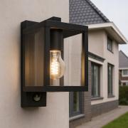Lampa-elewacyjna-Kinkiet-ogrodowy-E27-LED-Latarnia-z-czujnik-PIR-Aluminium-Czarna-IP44-2.jpg