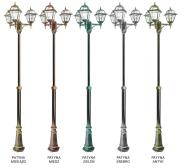 Latarnia-lampa-parkowa-Retro-Witraz-2,85m-zarowka-E27-Czarna-IP43-5.jpg